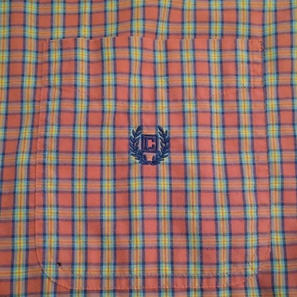 CHAPS EASY CARE BUTTON SOFT, COTTON BLEND, PLAID SHIRT - Picture 4 of 8
